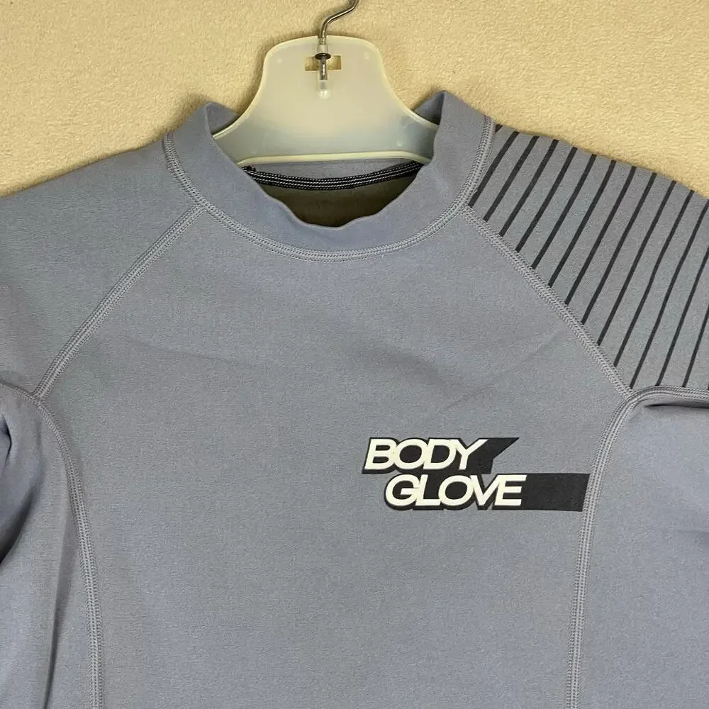 Body Glowe Shirt Mens S Gray Surf 0.5 mm‎ Insotherm Long Sleeve Titanium Stretch